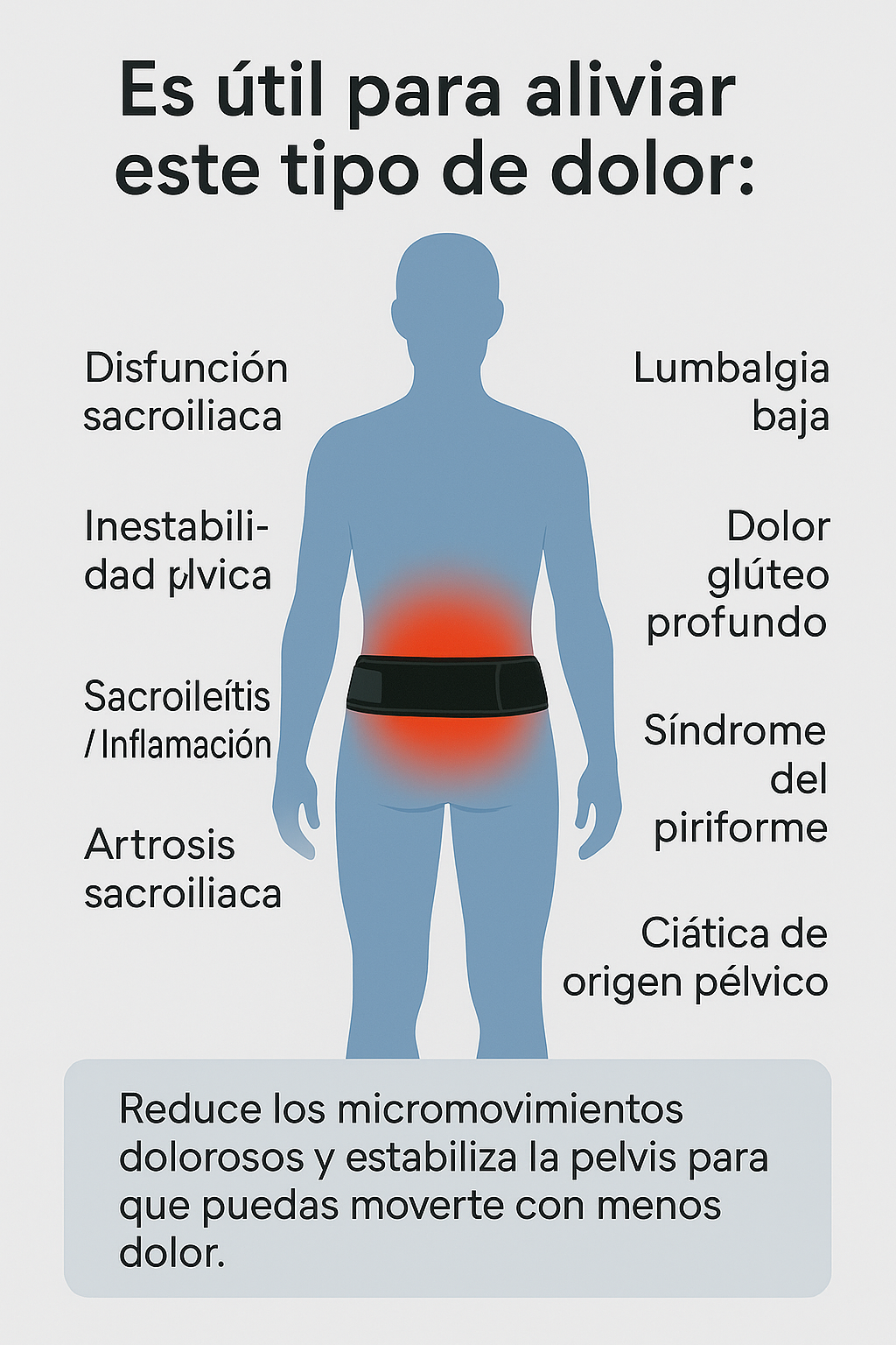 SACROBELT - Cinturón Sacroilíaco