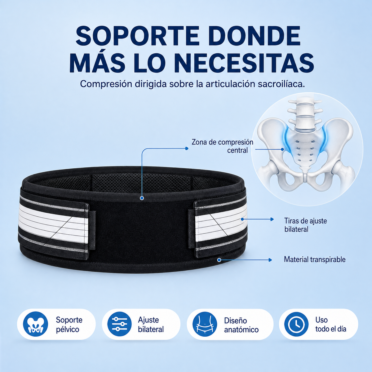 Cinturón Lumbar para tu Dolor